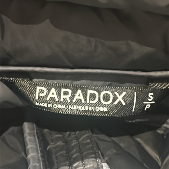 Paradox Quilted Down Jacket Womens S Black Duck Fill Full Zip Outdoor - Picture 6 of 13